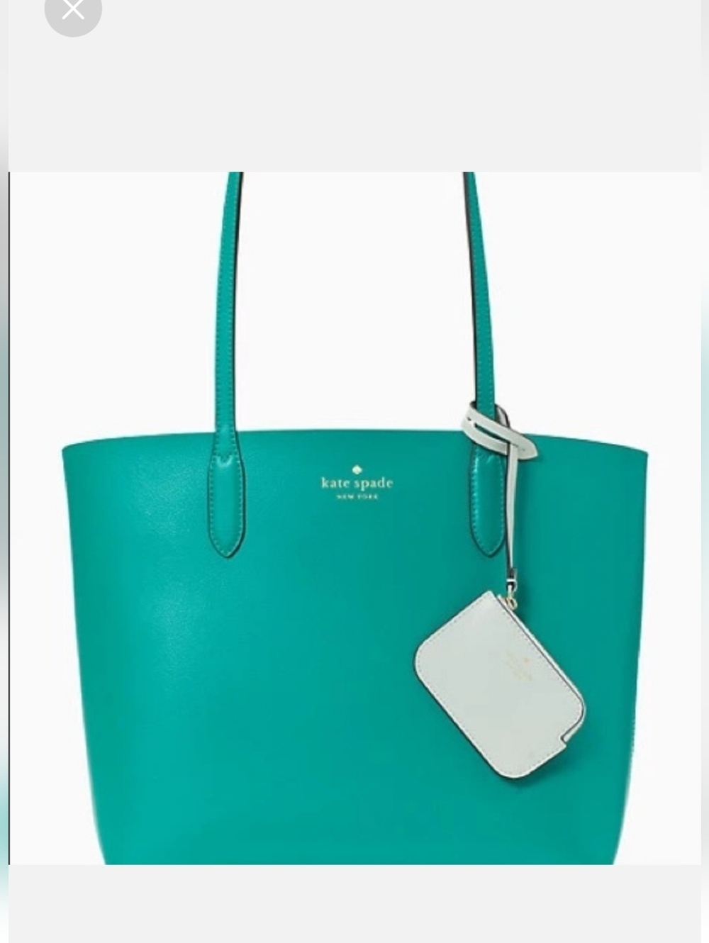 Kate Spade New York Rersible Tote with Pouch Fig Green